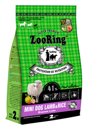 Zooring Mini Dog Lamb&Rice Ягненок и рис 2 кг
