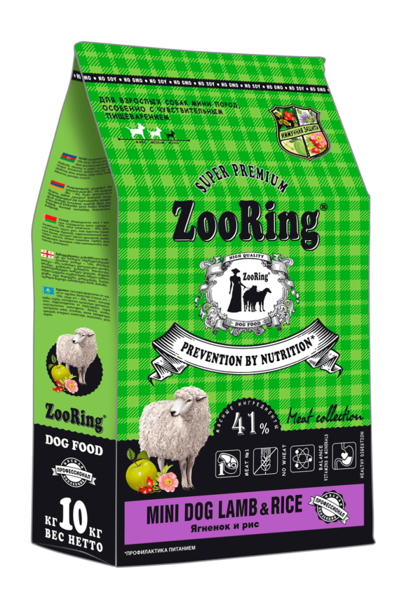 Zooring Mini Dog Lamb&Rice Ягненок и рис 10 кг фото 1
